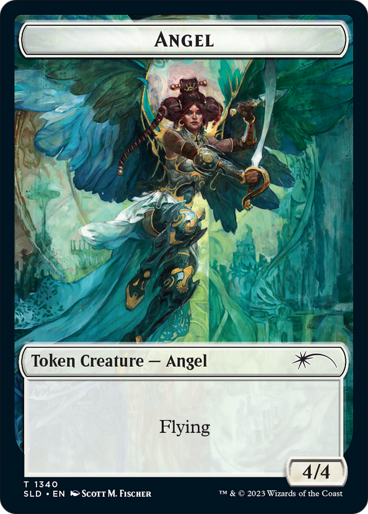 Angel // Spirit Double-Sided Token [Secret Lair Drop Series] Magic: The Gathering