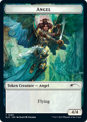 Angel // Spirit Double-Sided Token [Secret Lair Drop Series] Magic: The Gathering