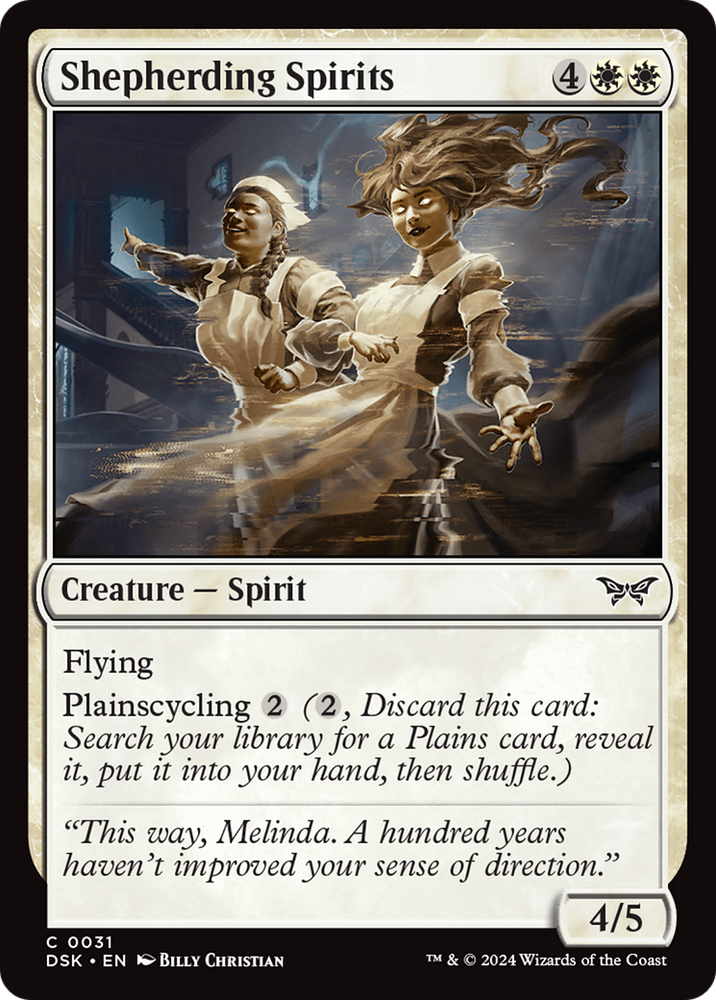Shepherding Spirits [Duskmourn: House of Horror] Magic: The Gathering