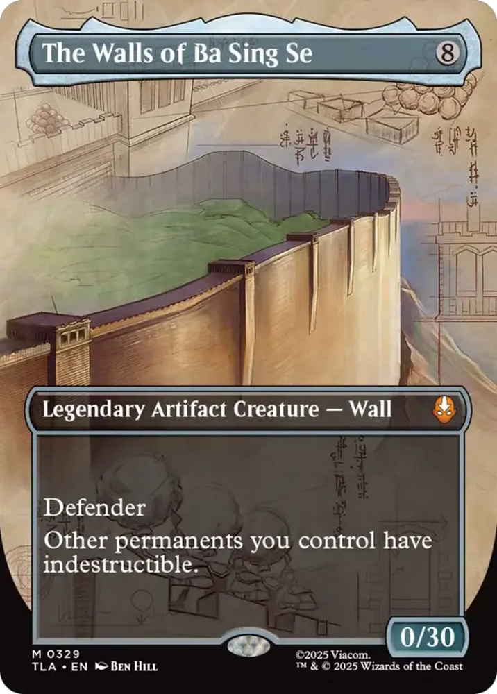 The Walls of Ba Sing Se (Borderless) [Avatar: The Last Airbender] Magic: The Gathering