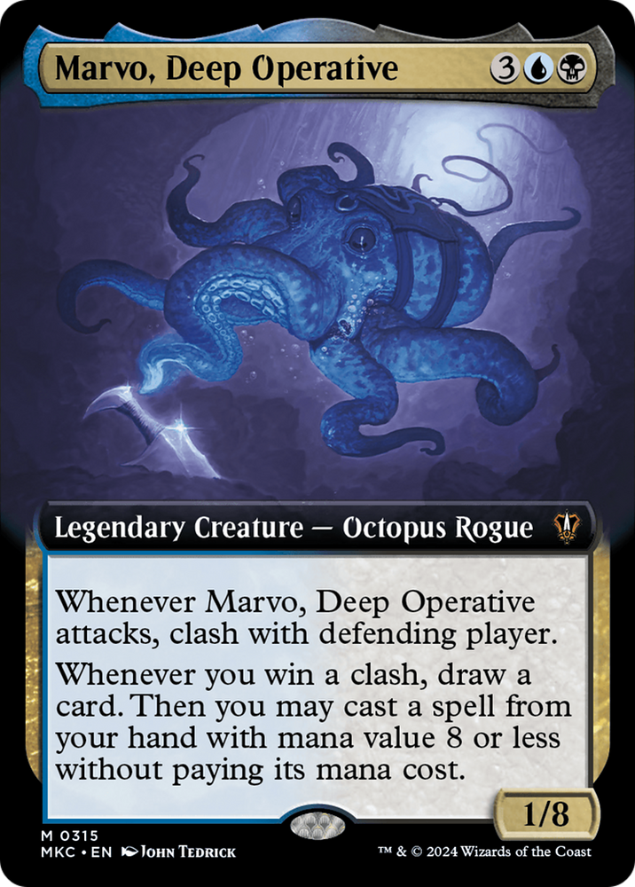 Marvo, Deep Operative (Extended Art) [Murders at Karlov Manor Commander] Magic: The Gathering