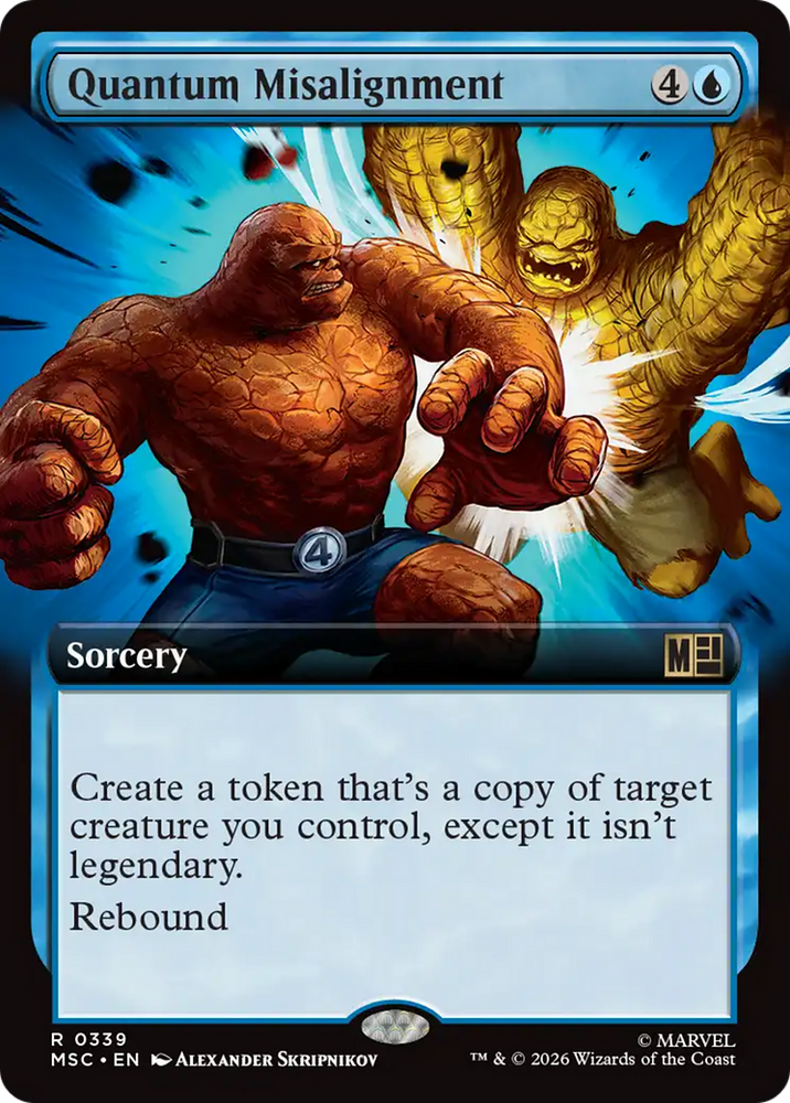 Quantum Misalignment (Extended Art) [Marvel Super Heroes Commander] Magic: The Gathering