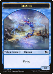 Angel (002) // Illusion (005) Double-Sided Token [Modern Horizons Tokens] Magic: The Gathering