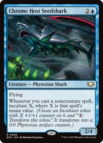 Chrome Host Seedshark [Edge of Eternities Commander] Magic: The Gathering