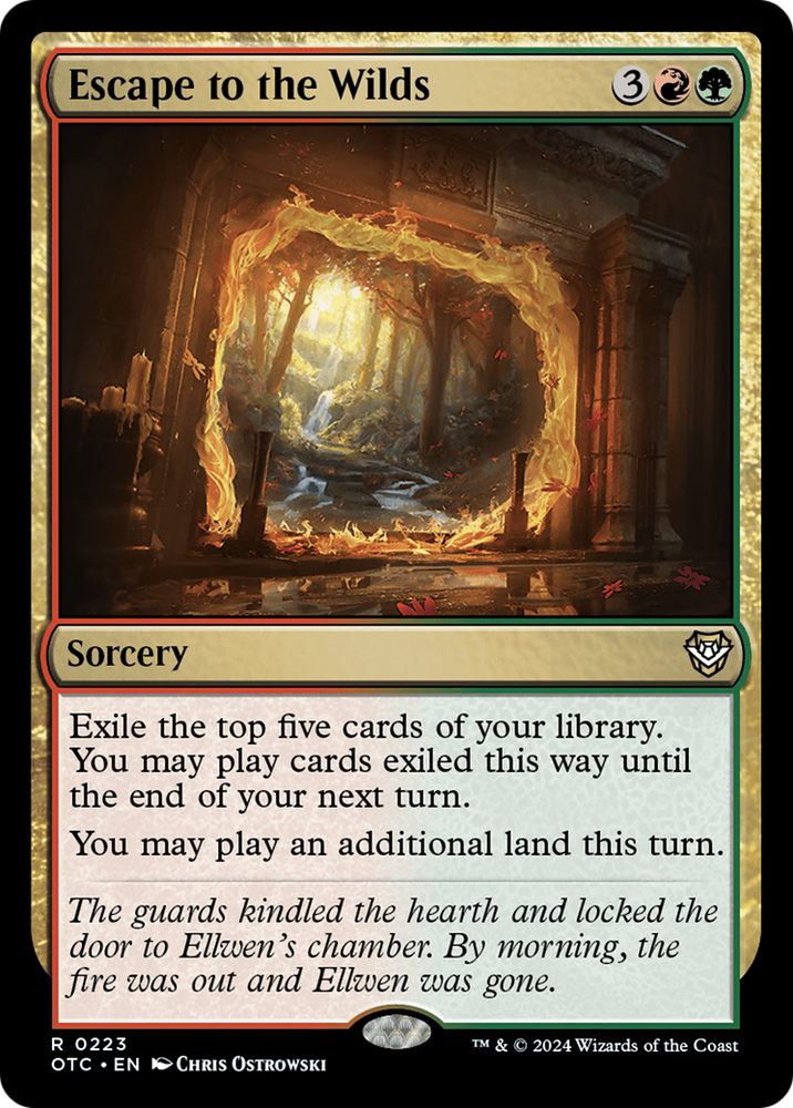 Escape to the Wilds [Outlaws of Thunder Junction Commander] Magic: The Gathering