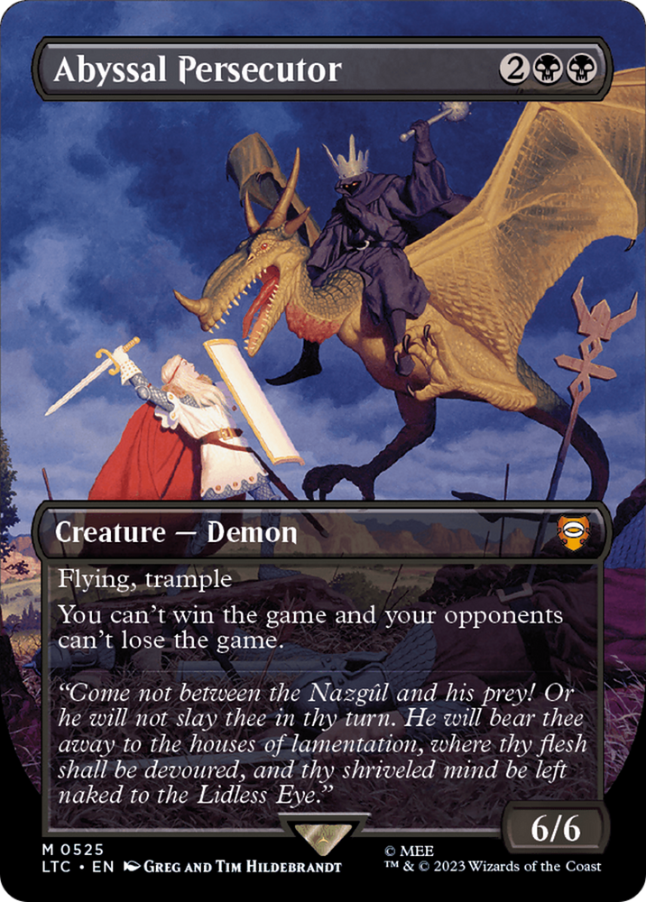 Abyssal Persecutor (Borderless) [The Lord of the Rings: Tales of Middle-Earth Commander] Magic: The Gathering