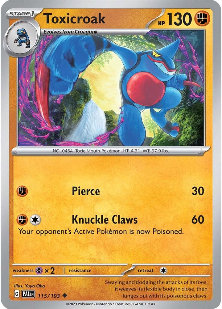 Toxicroak (115/193) [Scarlet & Violet: Paldea Evolved] Pokémon