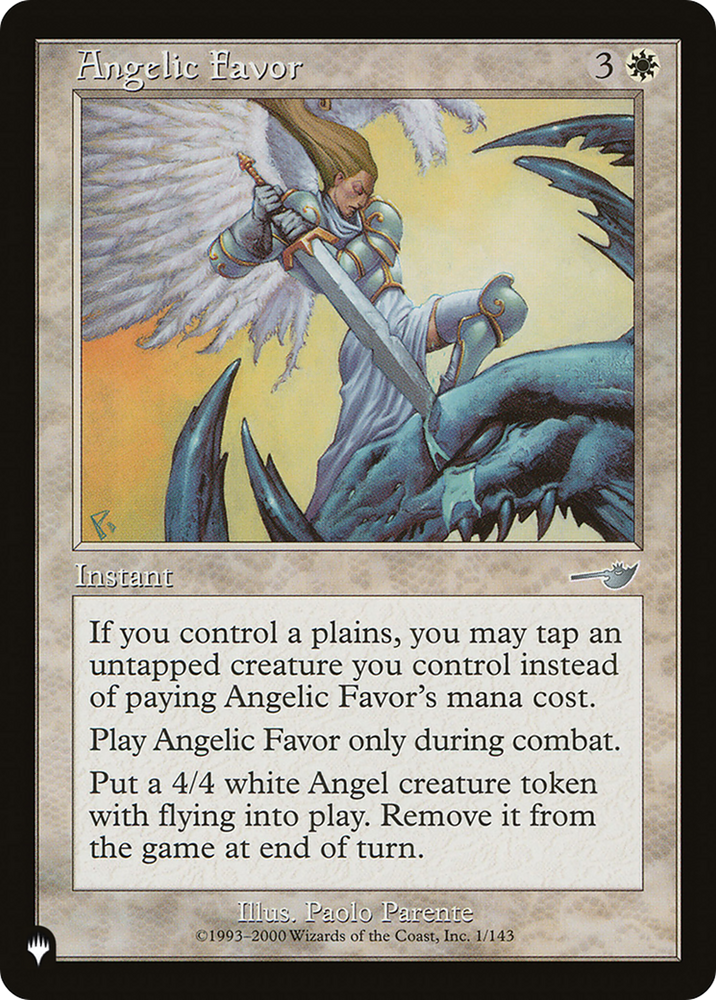 Angelic Favor [The List] Magic: The Gathering