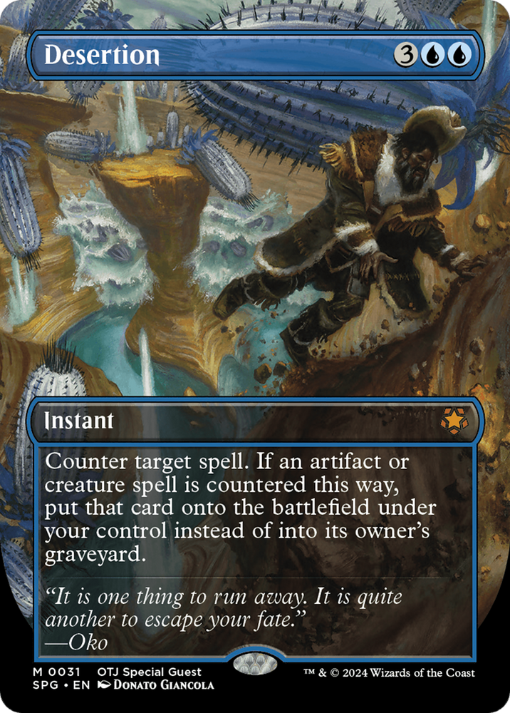 Desertion (Borderless) [Outlaws of Thunder Junction Special Guests] Magic: The Gathering