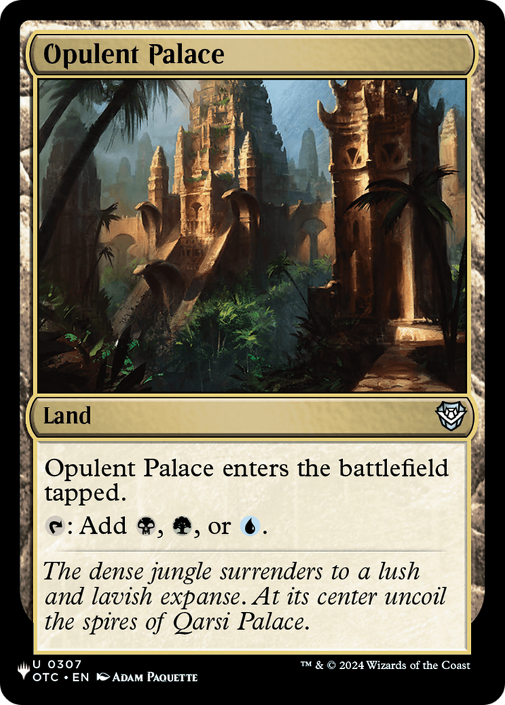 Opulent Palace (OTC) [The List] Magic: The Gathering