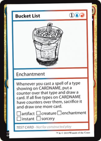 Bucket List (2021 Edition) [Mystery Booster Playtest Cards] Magic: The Gathering