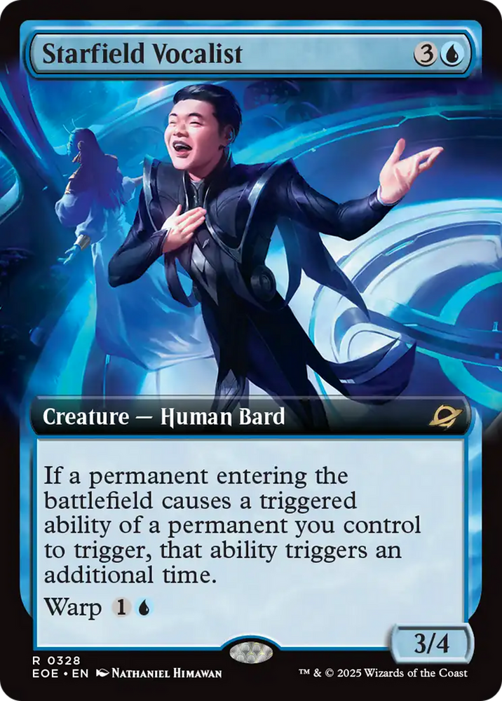 Starfield Vocalist (Extended Art) [Edge of Eternities] Magic: The Gathering