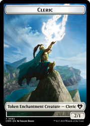Cleric // Cat Beast Double-Sided Token [Commander Masters Tokens] Magic: The Gathering