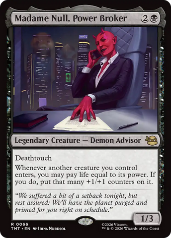 Madame Null, Power Broker [Teenage Mutant Ninja Turtles] Magic: The Gathering