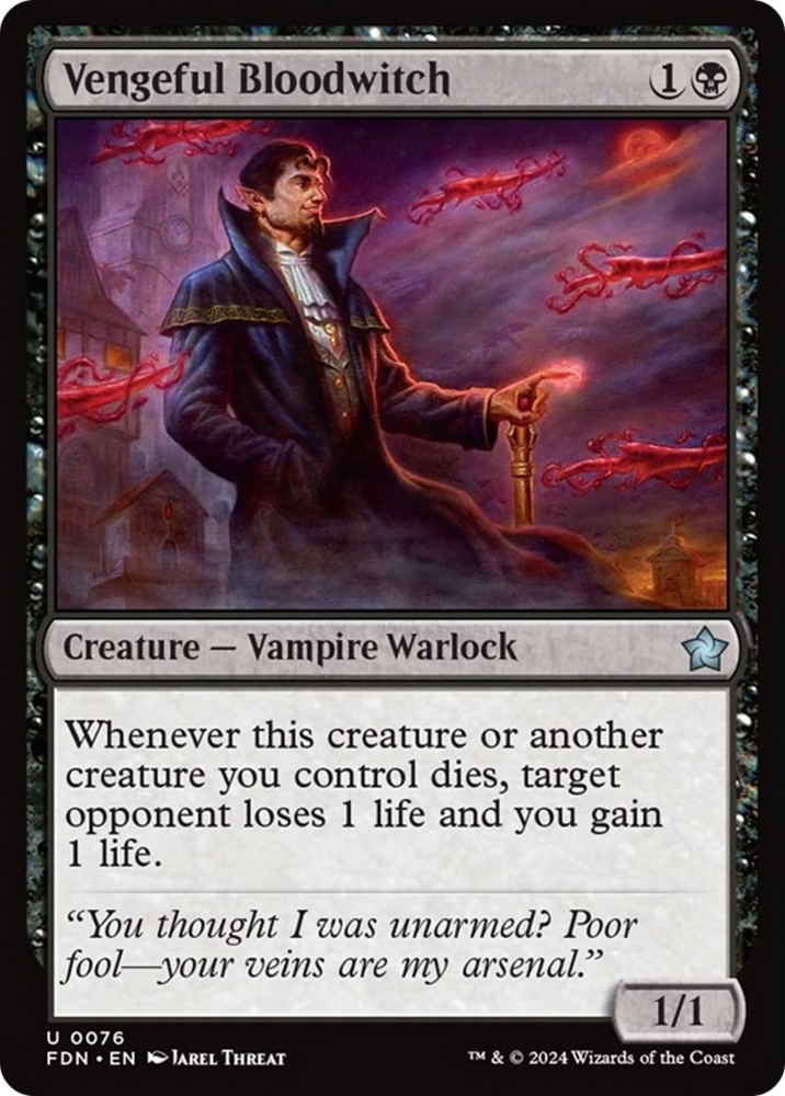 Vengeful Bloodwitch [Foundations] Magic: The Gathering