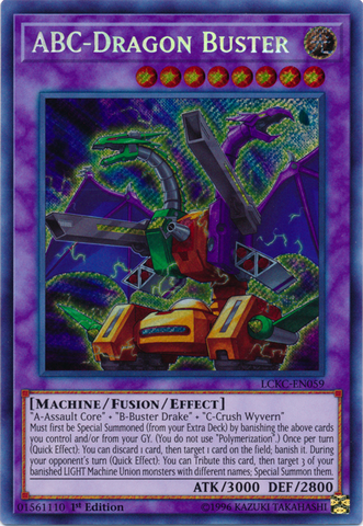 ABC-Dragon Buster [LCKC-EN059] Secret Rare Yu-Gi-Oh!