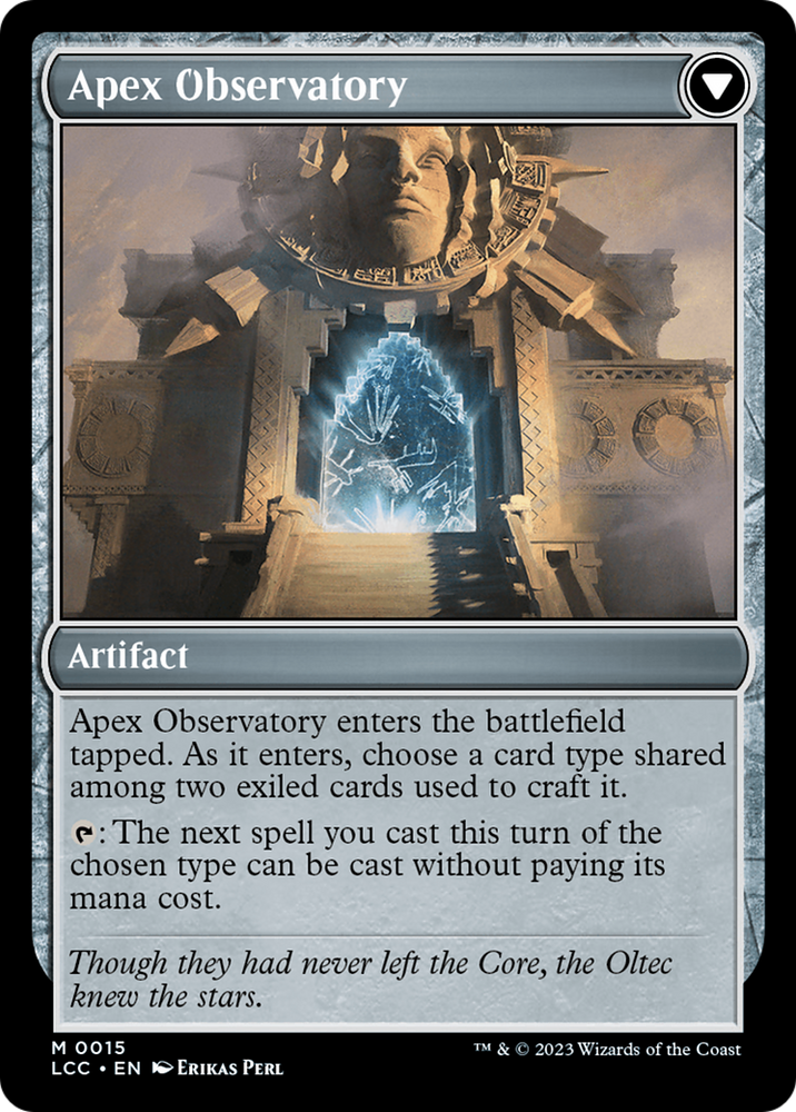 Eye of Ojer Taq // Apex Observatory [The Lost Caverns of Ixalan Commander] Magic: The Gathering