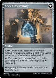 Eye of Ojer Taq // Apex Observatory [The Lost Caverns of Ixalan Commander] Magic: The Gathering