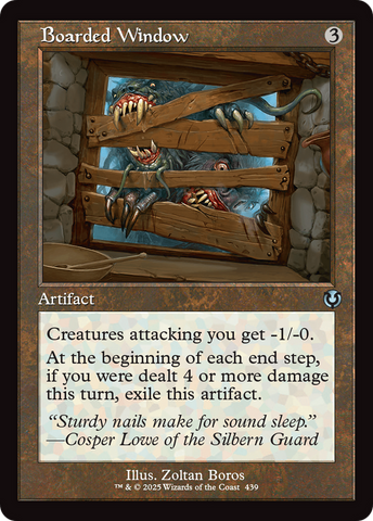 Boarded Window (Retro Frame) [Innistrad Remastered] Magic: The Gathering