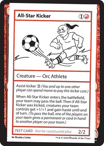All-Star Kicker [Mystery Booster 2 Playtest Cards] Magic: The Gathering
