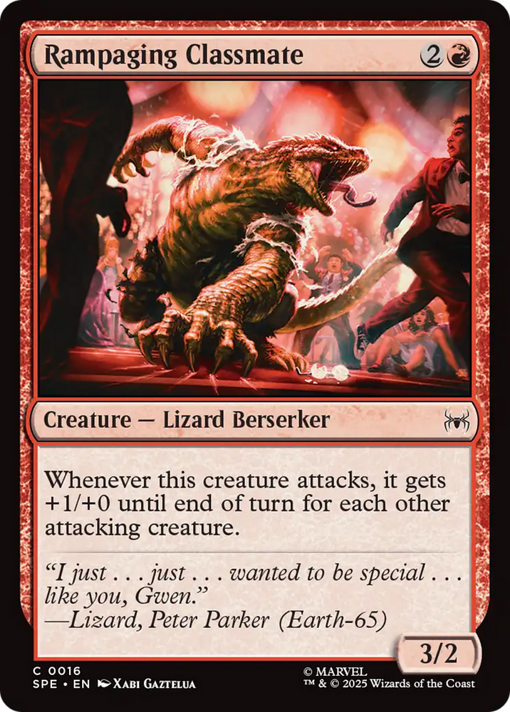 Rampaging Classmate [Marvel's Spider-Man: Eternal-Legal] Magic: The Gathering