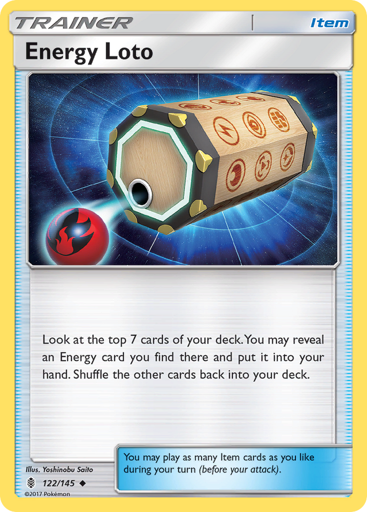 Energy Loto (122/145) [Sun & Moon: Guardians Rising] Pokémon