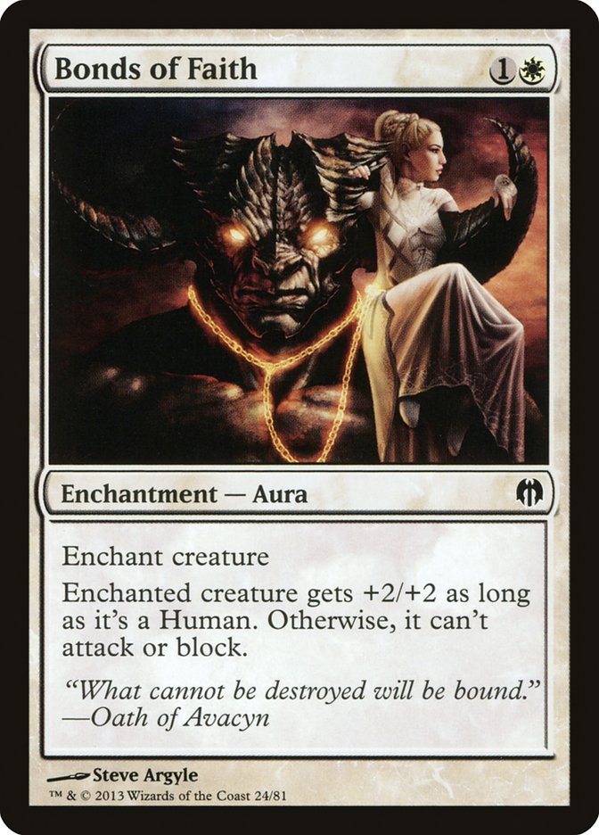 Bonds of Faith [Duel Decks: Heroes vs. Monsters] Magic: The Gathering