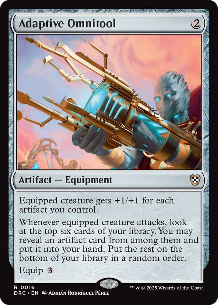 Adaptive Omnitool [Aetherdrift Commander] Magic: The Gathering