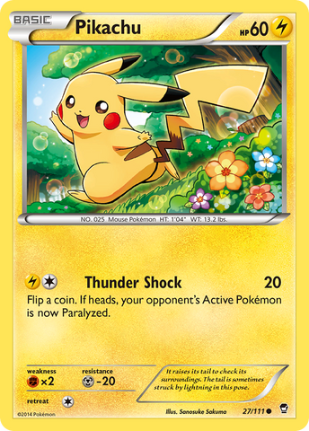 Pikachu (27/111) [XY: Furious Fists] Pokémon