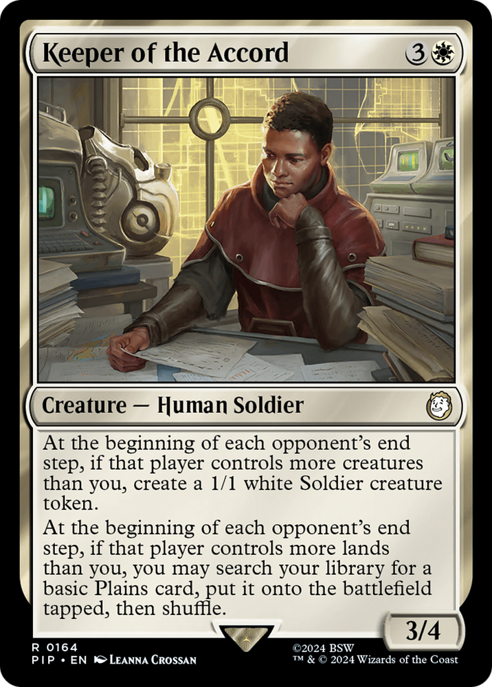 Keeper of the Accord [Fallout] Magic: The Gathering
