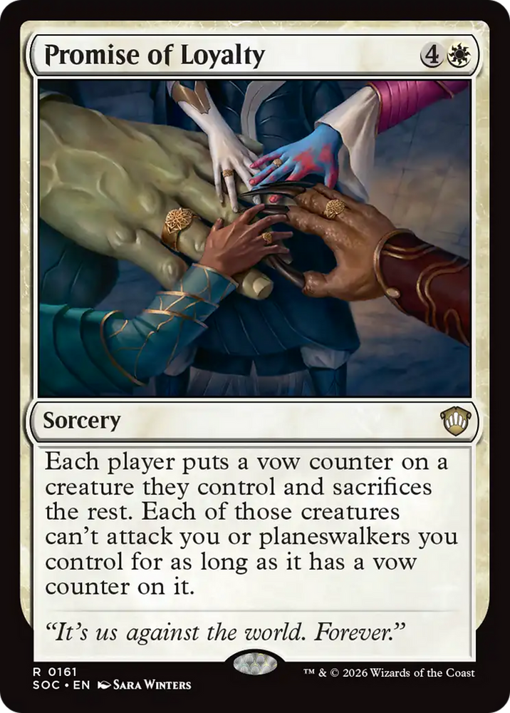 Promise of Loyalty [Secrets of Strixhaven Commander] Magic: The Gathering