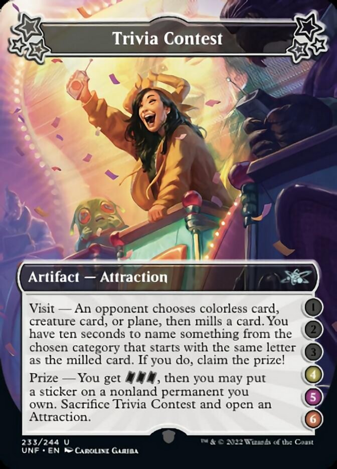 Trivia Contest (4-5-6) [Unfinity] Magic: The Gathering