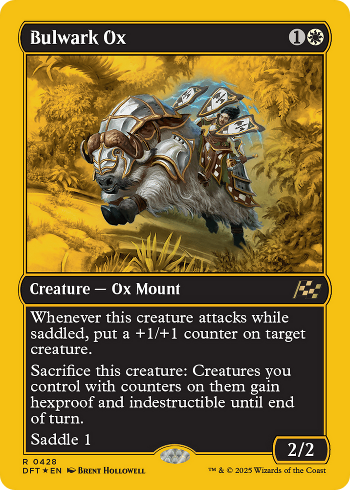 Bulwark Ox (First-Place Foil) [Aetherdrift] Magic: The Gathering