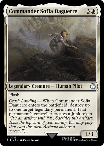 Commander Sofia Daguerre [Fallout] Magic: The Gathering