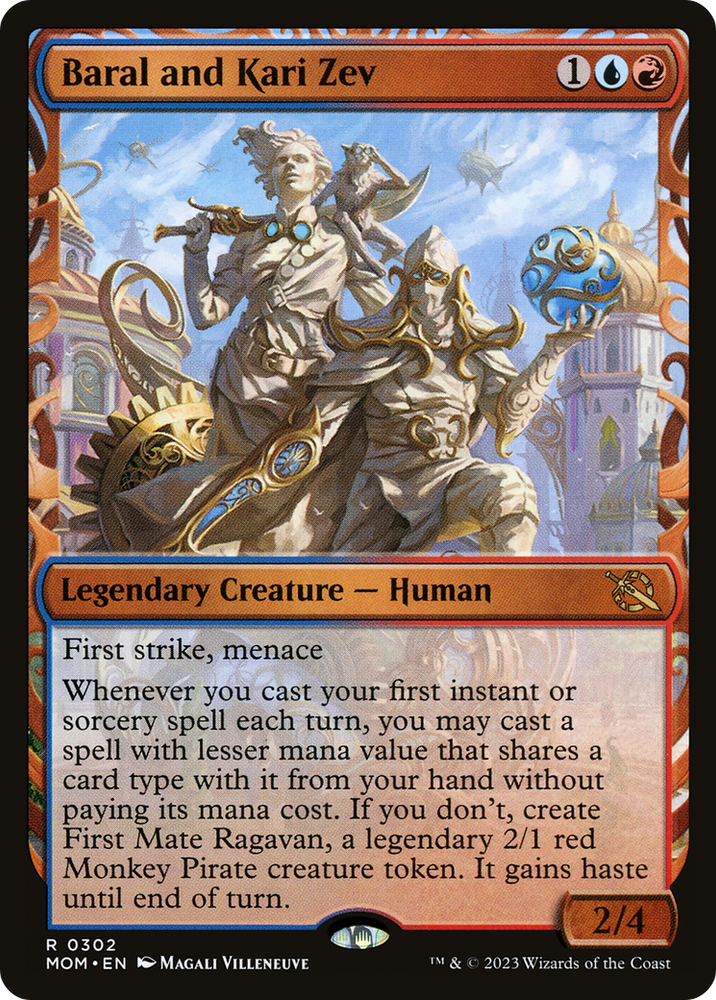 Baral and Kari Zev (Showcase Planar Booster Fun) [March of the Machine] Magic: The Gathering