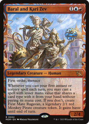 Baral and Kari Zev (Showcase Planar Booster Fun) [March of the Machine] Magic: The Gathering
