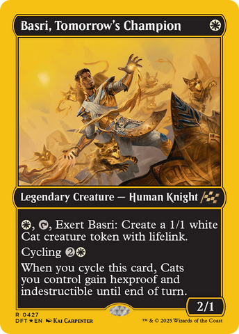 Basri, Tomorrow's Champion (First-Place Foil) [Aetherdrift] Magic: The Gathering