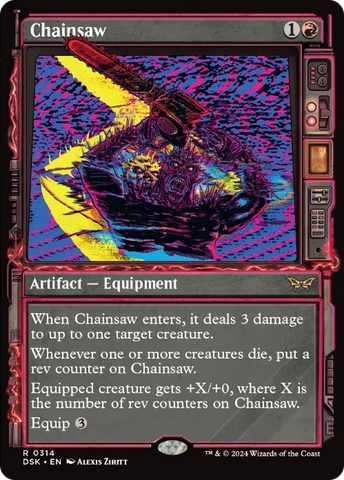 Chainsaw (Showcase) [Duskmourn: House of Horror] Magic: The Gathering