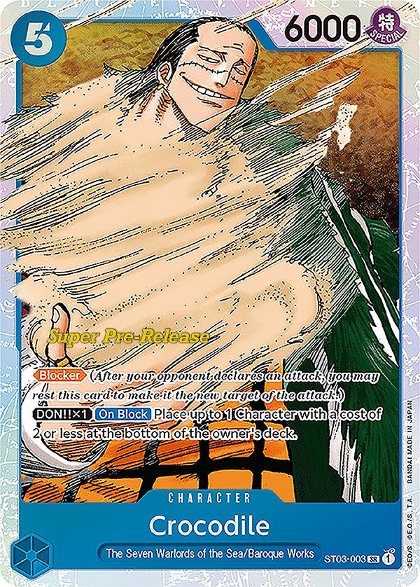 Crocodile (003) [Super Pre-Release Starter Deck: The Seven Warlords of the Sea] Bandai