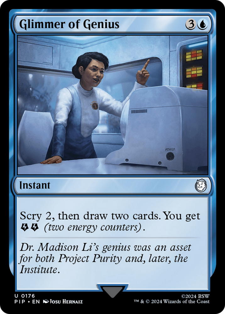 Glimmer of Genius [Fallout] Magic: The Gathering