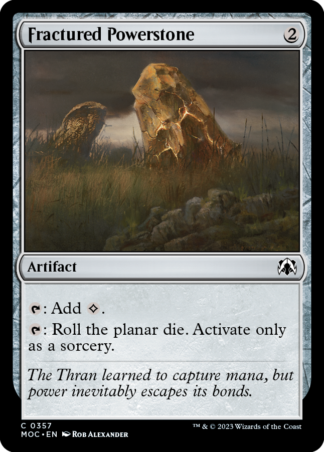 Fractured Powerstone [March of the Machine Commander] Magic: The Gathering