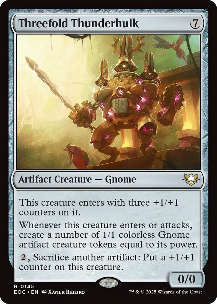 Threefold Thunderhulk [Edge of Eternities Commander] Magic: The Gathering