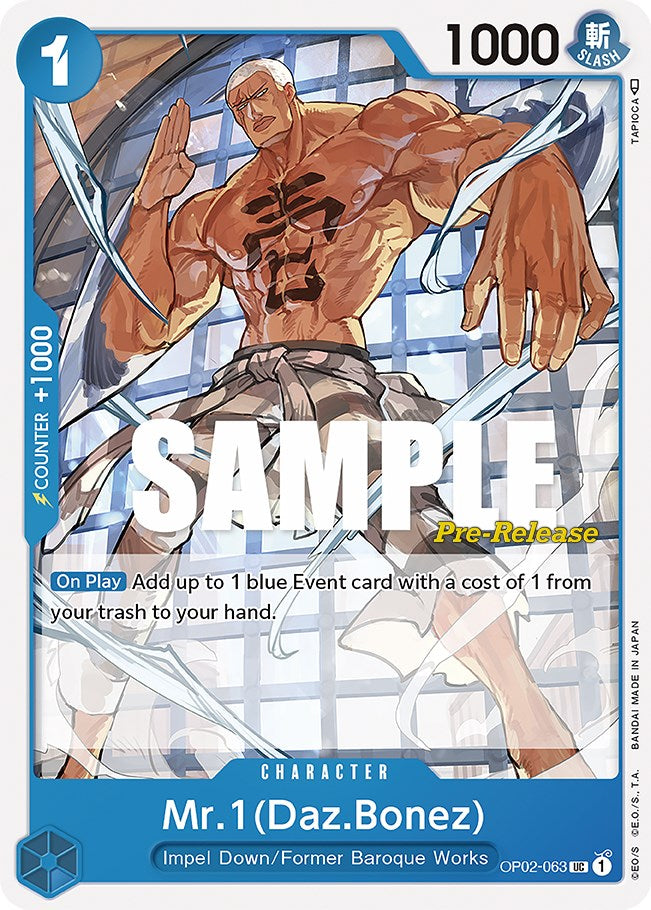 Mr.1 (Daz.Bonez) [Paramount War Pre-Release Cards] Bandai