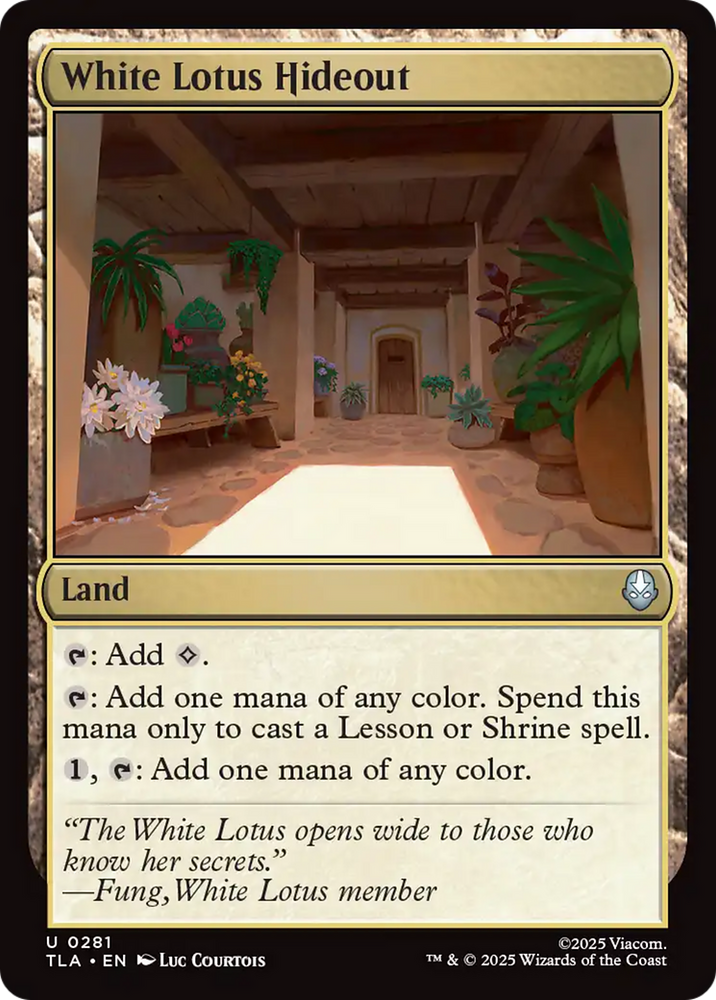 White Lotus Hideout [Avatar: The Last Airbender] Magic: The Gathering