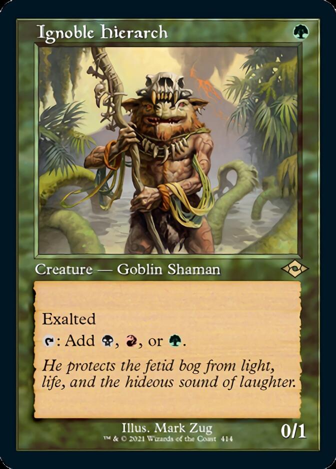 Ignoble Hierarch (Retro Foil Etched) [Modern Horizons 2] Magic: The Gathering