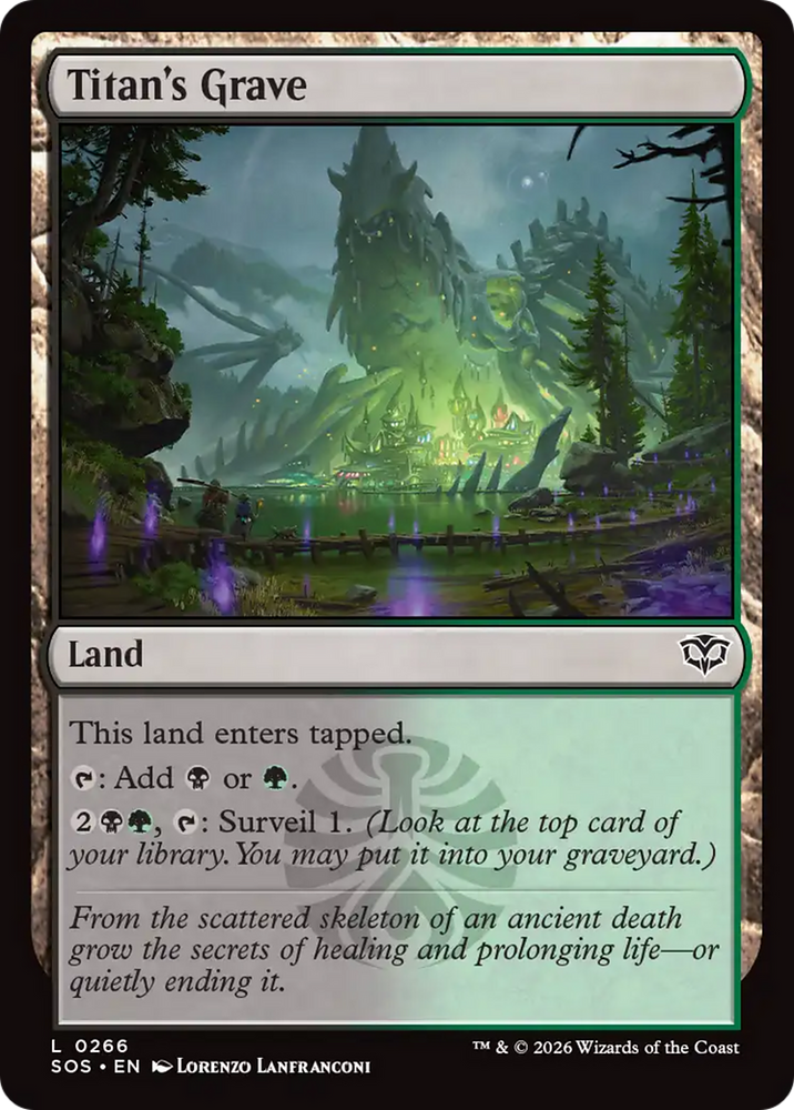 Titan's Grave [Secrets of Strixhaven] Magic: The Gathering