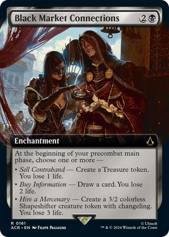 Black Market Connections (Extended Art) [Assassin's Creed] Magic: The Gathering