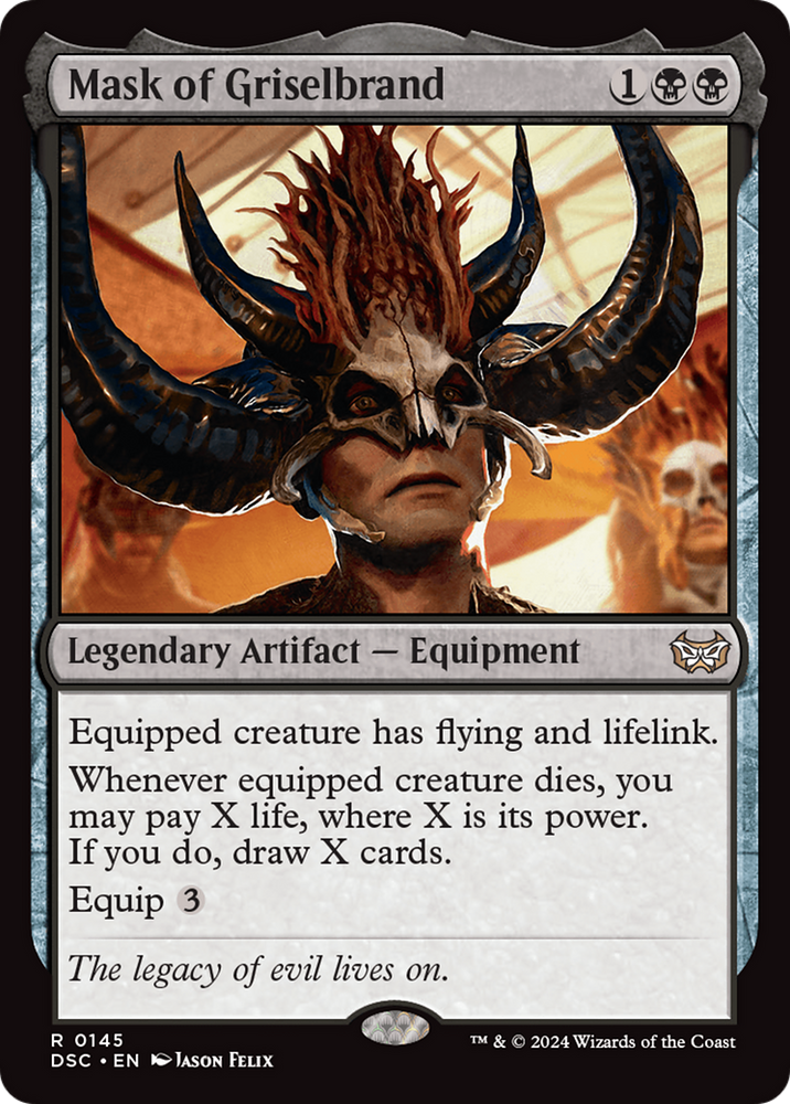 Mask of Griselbrand [Duskmourn: House of Horror Commander] Magic: The Gathering