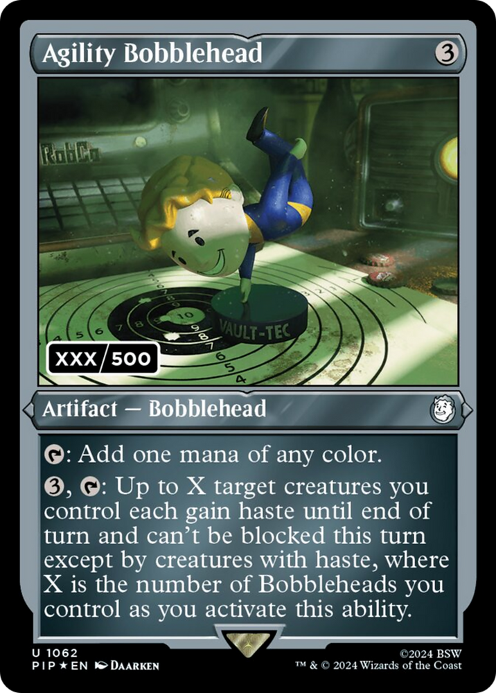 Agility Bobblehead (Serial Numbered) [Fallout] Magic: The Gathering