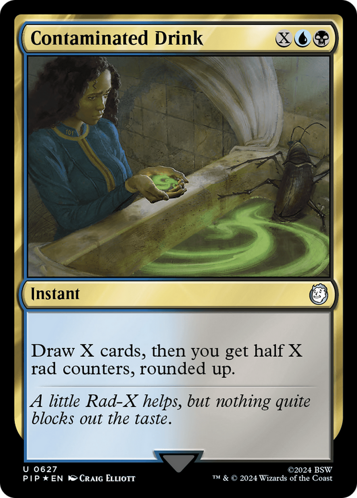Contaminated Drink (Surge Foil) [Fallout] Magic: The Gathering